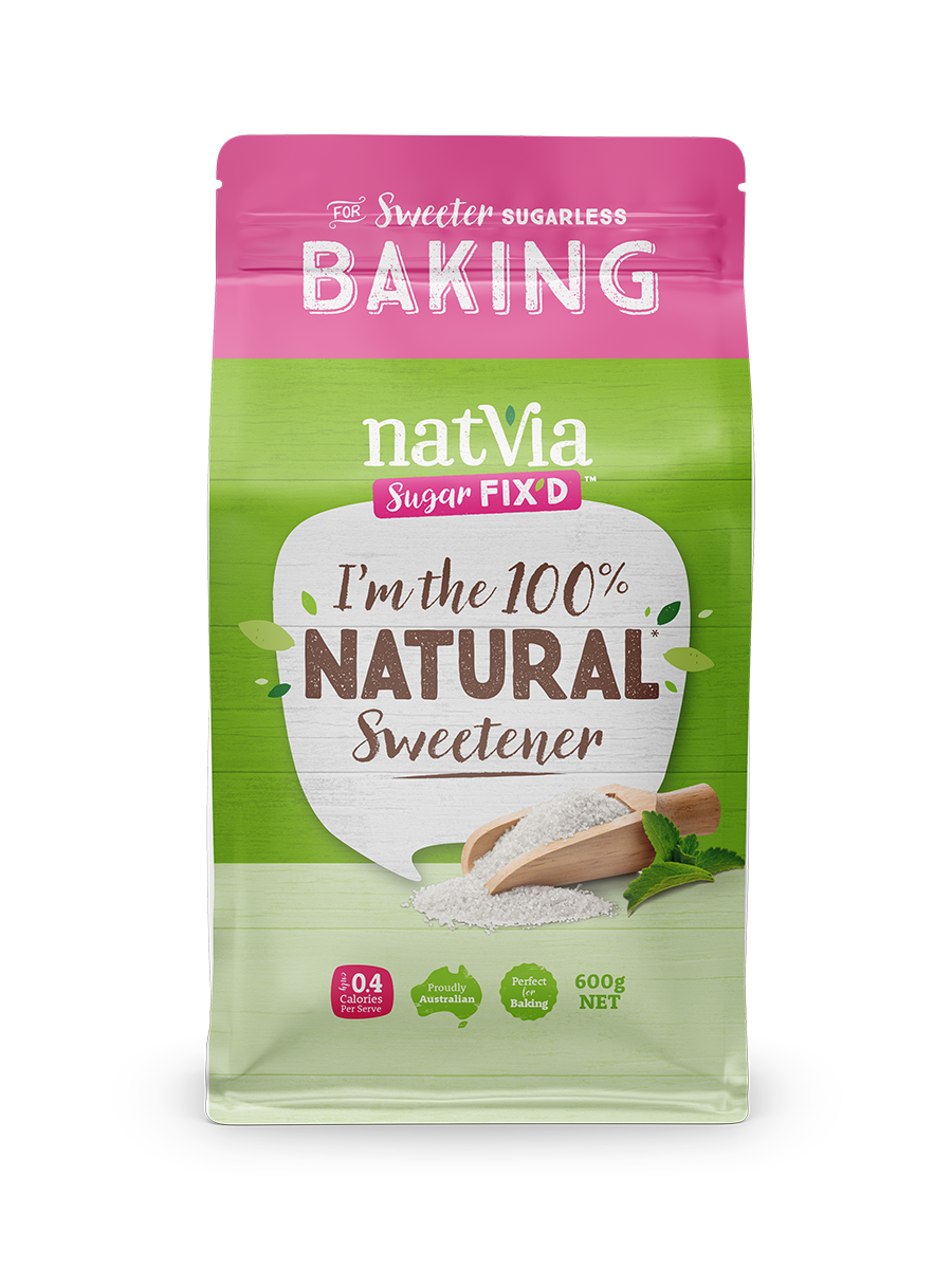 Natvia Sweetener Baking Pouch 600g Front Face